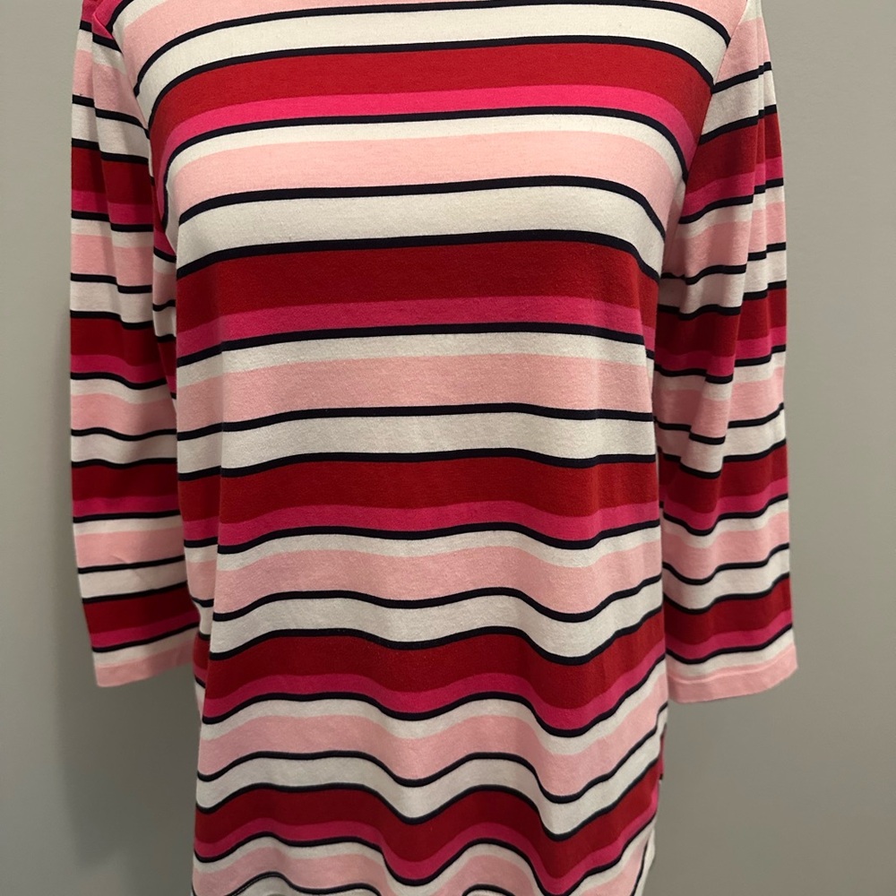 Striped Pink and Red Women's Top